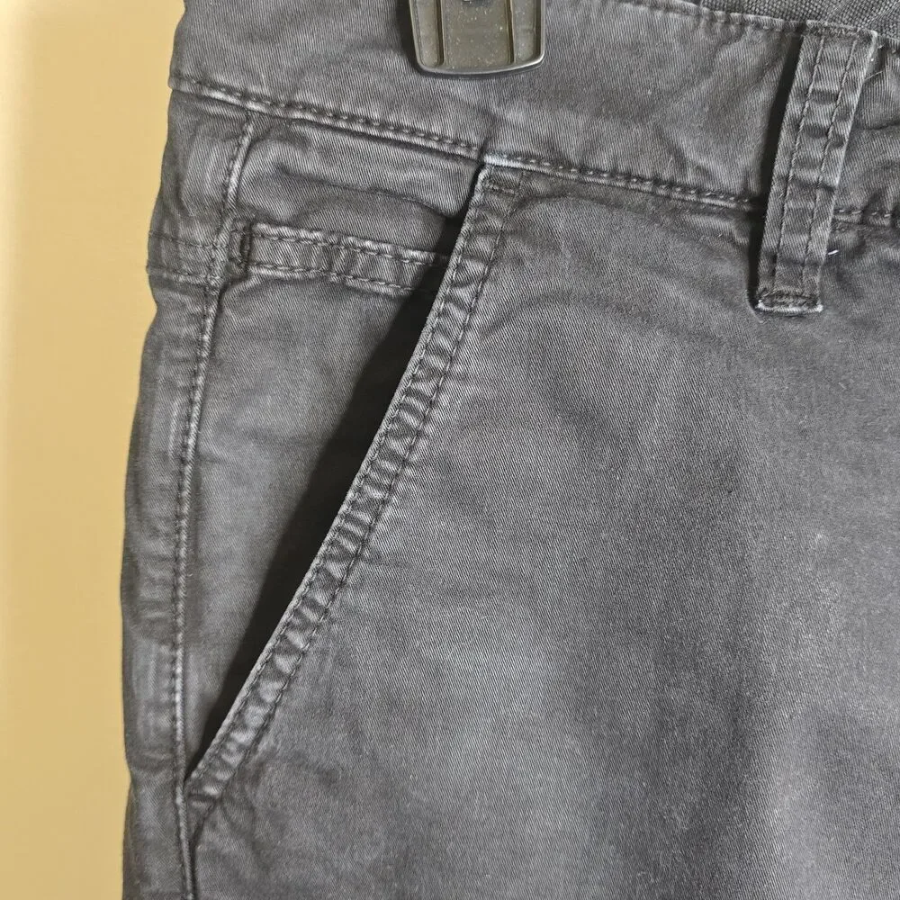 Nudie Jeans Co. 31x30 Slim Adam Black Organic Cotton Twill Chino Garment Dyed
